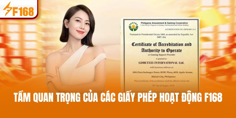 Tổng quan đôi nét về Giấy Phép Hoạt Động tại đơn vị F168